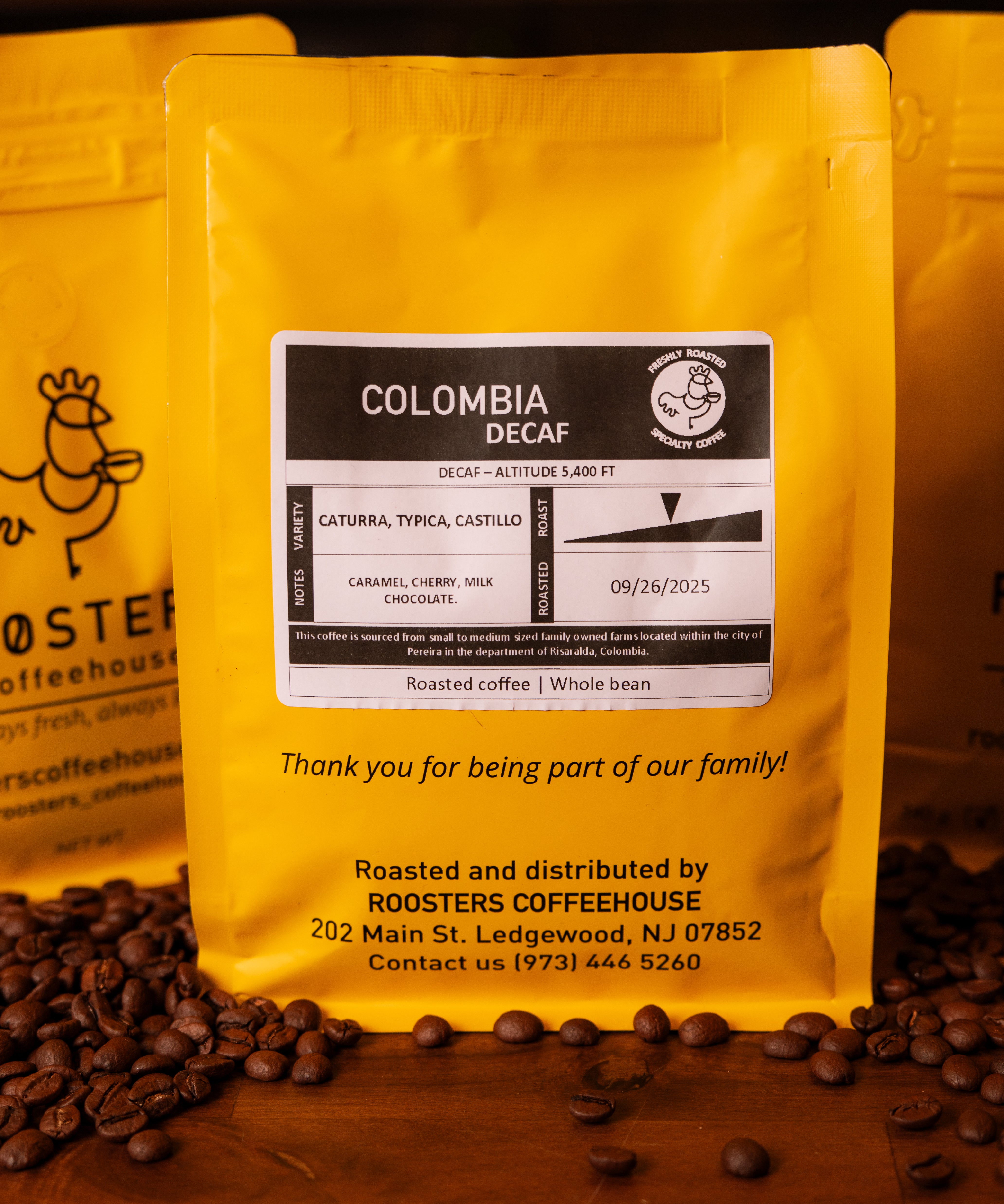 Colombia Decaf Coffee Bag
